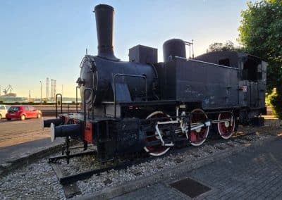 Vecchia locomotiva a vapore di Pola