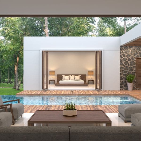 Ville private con piscina